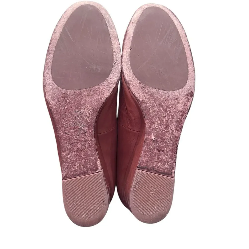 Tory Burch Chelsea Women’s Brown Leather Wedge Pumps